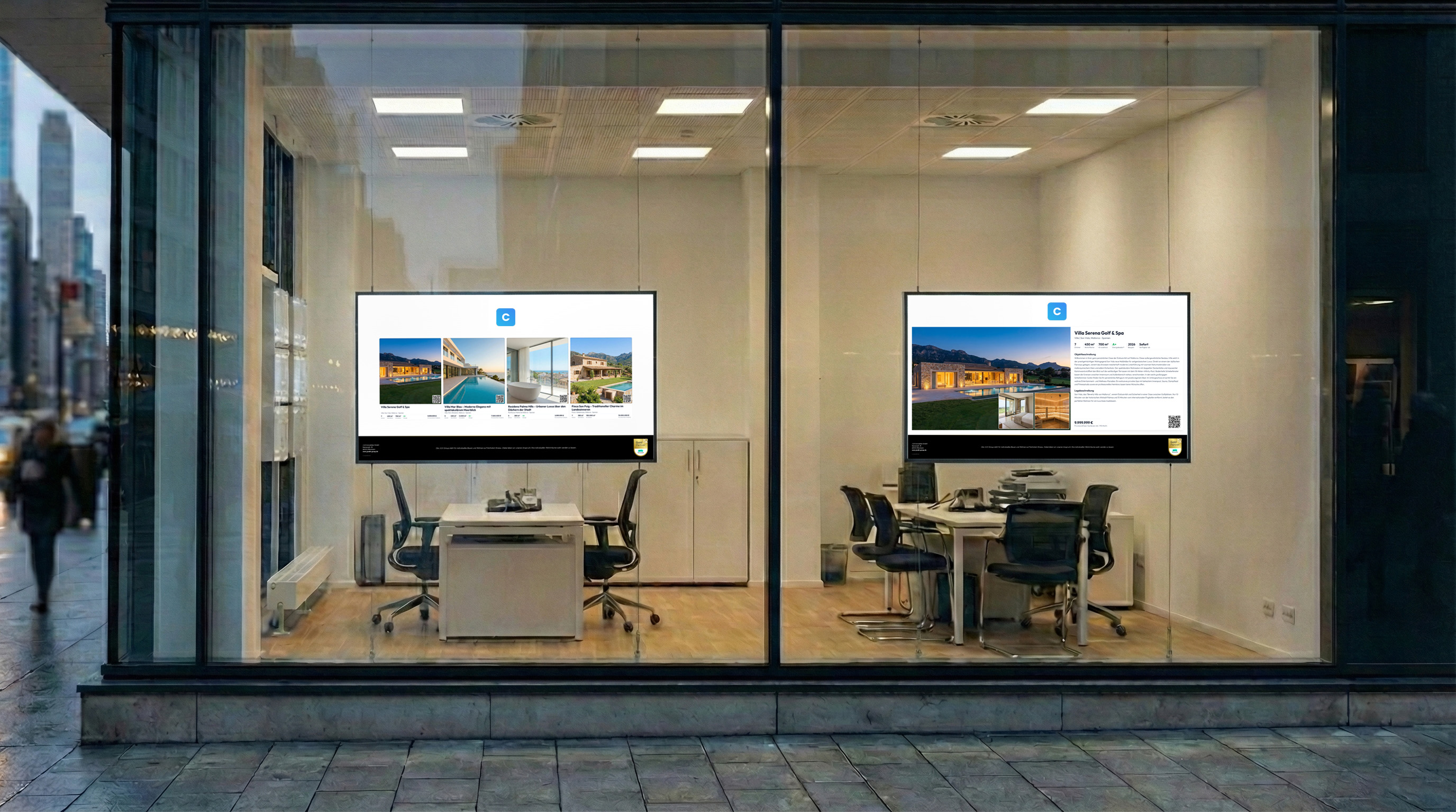 Immobilienschaufenster